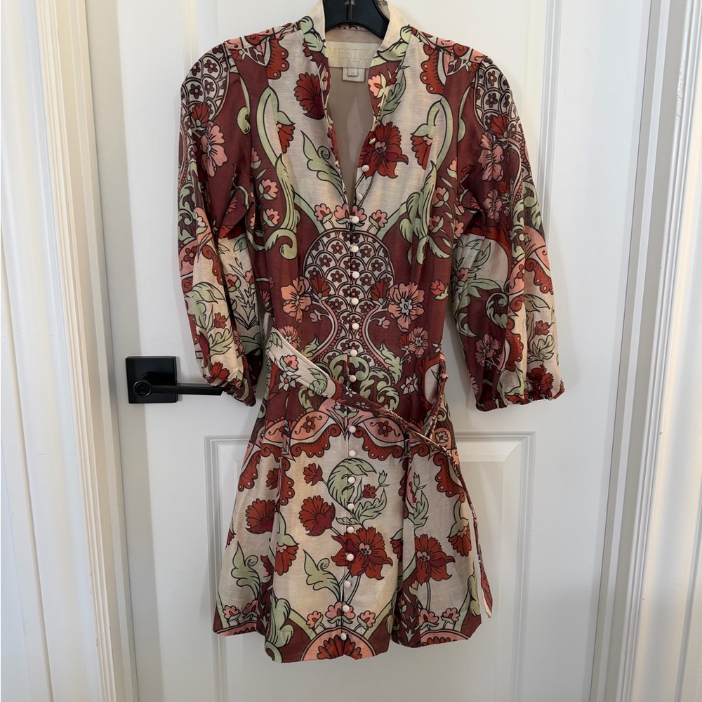 Mestiza new york VALENCIA MINI DRESS IN JARDIN ROSE